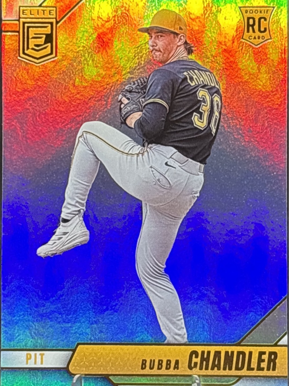 Panini Elite Bubba Chandler Rookie Baseball Card - Holo